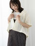 テーラーカラー羽織りシャツ《2025summer catalog item》（オフホワイト/チャコールグレー/ブラウン）｜Te chichi TERRASSE（テチチ テラス）通販