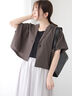 テーラーカラー羽織りシャツ《2025summer catalog item》（オフホワイト/チャコールグレー/ブラウン）｜Te chichi TERRASSE（テチチ テラス）通販
