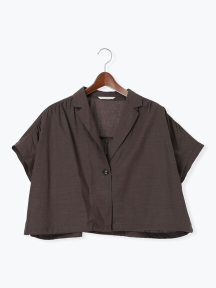 テーラーカラー羽織りシャツ《2025summer catalog item》（オフホワイト/チャコールグレー/ブラウン）｜Te chichi TERRASSE（テチチ テラス）通販