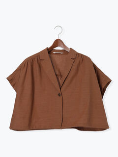 テーラーカラー羽織りシャツ《2025summer catalog item》（オフ