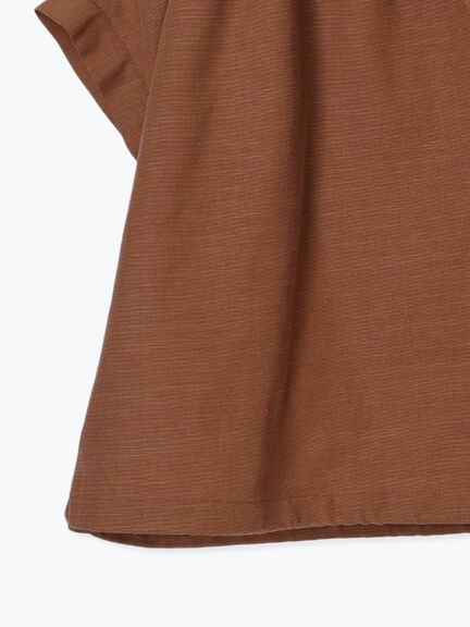 テーラーカラー羽織りシャツ《2025summer catalog item》（オフホワイト/チャコールグレー/ブラウン）｜Te chichi TERRASSE（テチチ テラス）通販