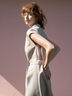 麻調カシュクールワンピース《2025summer catalog item》（チャコールグレー/ベージュ/ブルー）｜Te chichi TERRASSE（テチチ テラス）通販