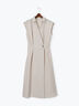 麻調カシュクールワンピース《2025summer catalog item》（チャコールグレー/ベージュ/ブルー）｜Te chichi TERRASSE（テチチ テラス）通販