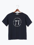 【接触冷感】リボンモチーフロゴTシャツ（ネイビー）｜Te chichi TERRASSE（テチチ テラス）通販