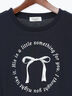 【接触冷感】リボンモチーフロゴTシャツ（オフホワイト/ブラック/ネイビー）｜Te chichi TERRASSE（テチチ テラス）通販