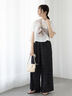 【接触冷感】箔プリントクロップドTシャツ（シルバー/チャコールグレー/ゴールド）｜Te chichi TERRASSE（テチチ テラス）通販