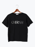 ラインストーン×刺繍Tシャツ（ブラック）｜Te chichi TERRASSE（テチチ テラス）通販
