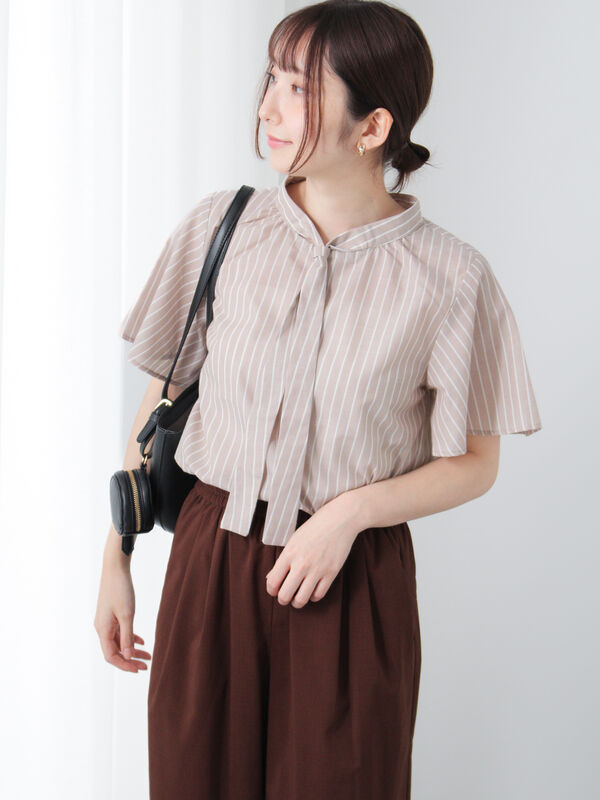 新品未使用　pois ブラウスティー　ネイビー　blouce tea 楽天市場】シャツ・ブラウス（カラーネイビー）（トップス