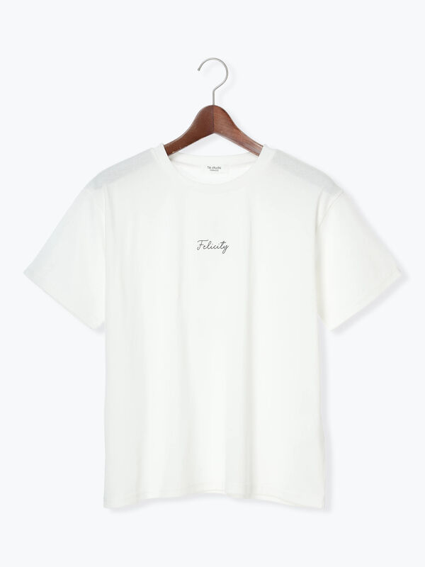 【接触冷感】ドローイングフラワーTシャツ（オフホワイト）｜Te chichi TERRASSE（テチチ テラス）通販
