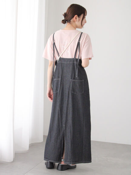 【接触冷感】ドローイングフラワーTシャツ（オフホワイト/チャコールグレー/ブラック/ピンク）｜Te chichi TERRASSE（テチチ テラス）通販