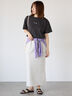 【接触冷感】ドローイングフラワーTシャツ（オフホワイト/チャコールグレー/ブラック/ピンク）｜Te chichi TERRASSE（テチチ テラス）通販