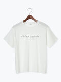 【接触冷感】筆記体ロゴプリントTシャツ（オフホワイト）｜Te chichi TERRASSE（テチチ テラス）通販