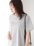 【接触冷感】筆記体ロゴプリントTシャツ（グレー）｜Te chichi TERRASSE（テチチ テラス）通販