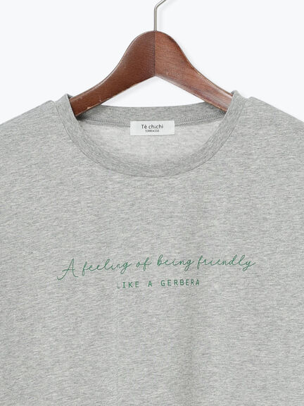 【接触冷感】筆記体ロゴプリントTシャツ（オフホワイト/グレー/ブラック）｜Te chichi TERRASSE（テチチ テラス）通販