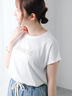 【接触冷感】パールロゴフレンチ袖Tシャツ（オフホワイト/ブラック/ネイビー）｜Te chichi TERRASSE（テチチ テラス）通販