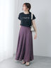 【接触冷感】パールロゴフレンチ袖Tシャツ（オフホワイト/ブラック/ネイビー）｜Te chichi TERRASSE（テチチ テラス）通販