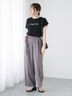 【接触冷感】パールロゴフレンチ袖Tシャツ（オフホワイト/ブラック/ネイビー）｜Te chichi TERRASSE（テチチ テラス）通販
