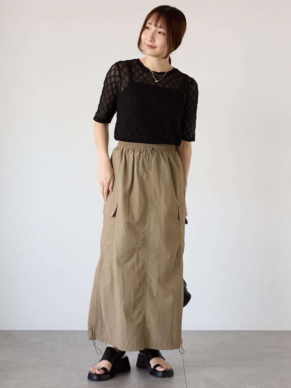 セール】 半袖レーストップス（オフホワイト/ブラック/トップス/その他