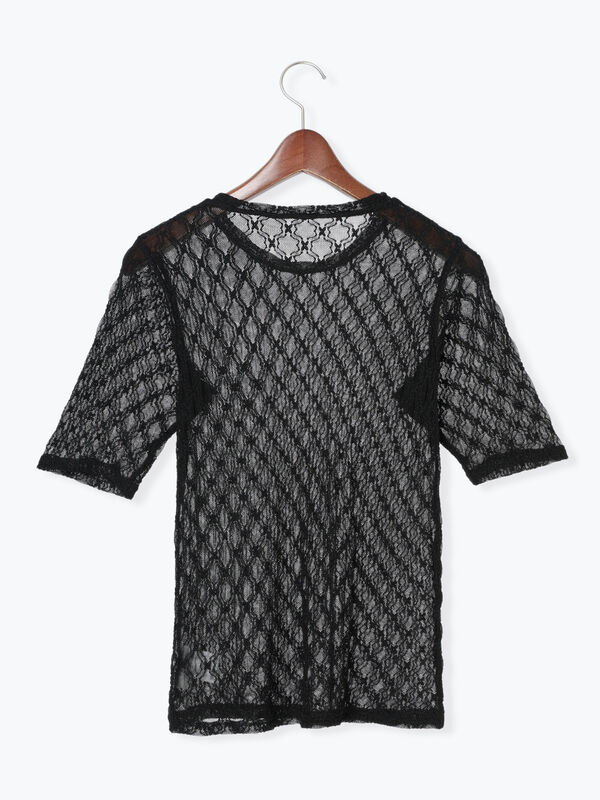 セール】 半袖レーストップス（オフホワイト/ブラック/トップス/その他