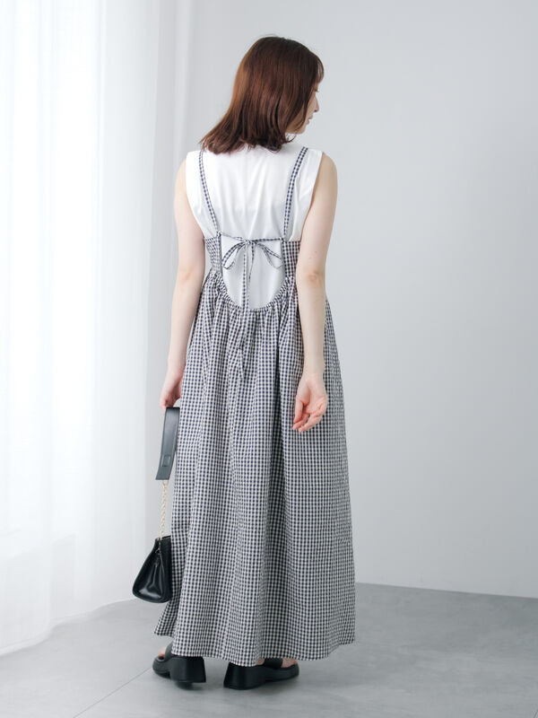 バックリボンアソートキャミワンピース（ネイビー）｜Te chichi TERRASSE（テチチ テラス）通販