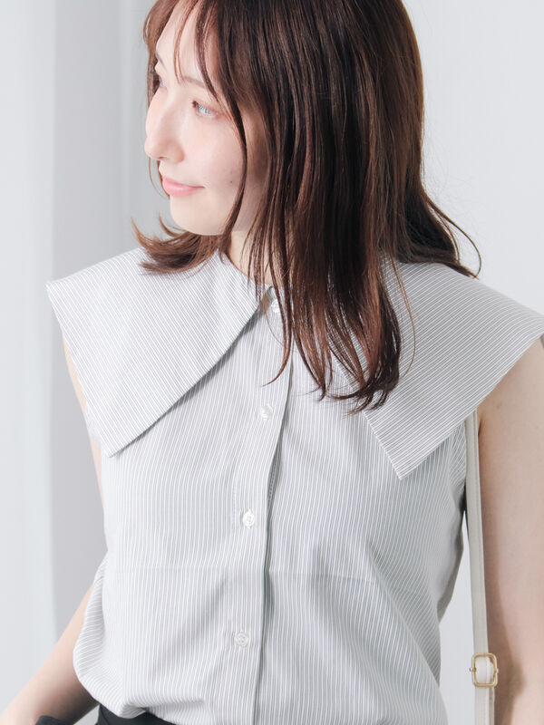 Cygne◆長袖シャツ/FREE/--/WHT/無地/セーラーカラーシャツ ロングカラーセーラーブラウス Agnes ホワイト | Cygne