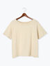 ピグメント加工ボートネックTシャツ（オフホワイト）｜Te chichi TERRASSE（テチチ テラス）通販