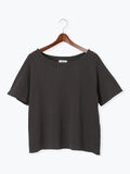 ピグメント加工ボートネックTシャツ（チャコールグレー）｜Te chichi TERRASSE（テチチ テラス）通販