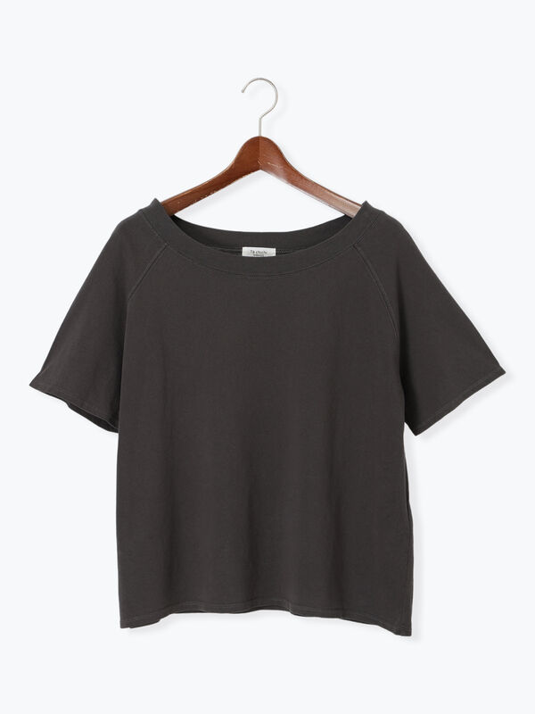 ピグメント加工ボートネックTシャツ（チャコールグレー）｜Te chichi TERRASSE（テチチ テラス）通販