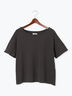 ピグメント加工ボートネックTシャツ（チャコールグレー）｜Te chichi TERRASSE（テチチ テラス）通販
