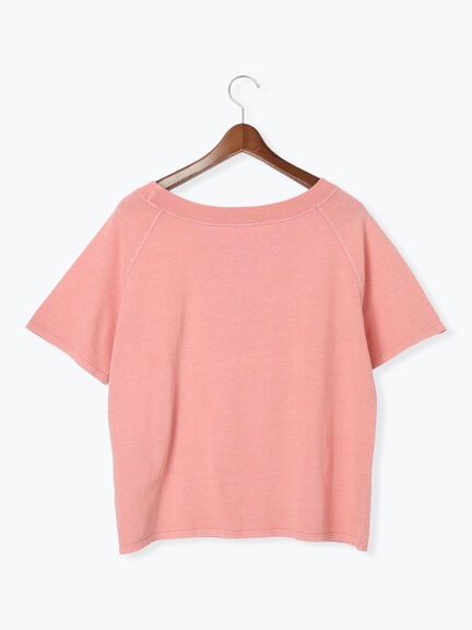 ピグメント加工ボートネックTシャツ（オフホワイト/チャコールグレー/ピンク）｜Te chichi TERRASSE（テチチ テラス）通販