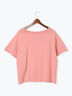 ピグメント加工ボートネックTシャツ（オフホワイト/チャコールグレー/ピンク）｜Te chichi TERRASSE（テチチ テラス）通販