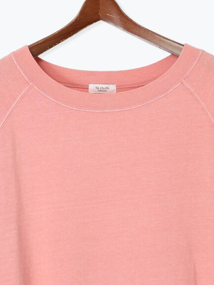 ピグメント加工ボートネックTシャツ（オフホワイト/チャコールグレー/ピンク）｜Te chichi TERRASSE（テチチ テラス）通販