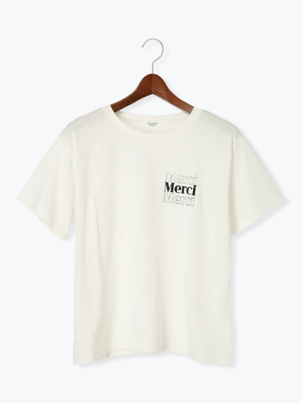 【接触冷感】ワンポイントロゴTシャツ（オフホワイト）｜Te chichi TERRASSE（テチチ テラス）通販