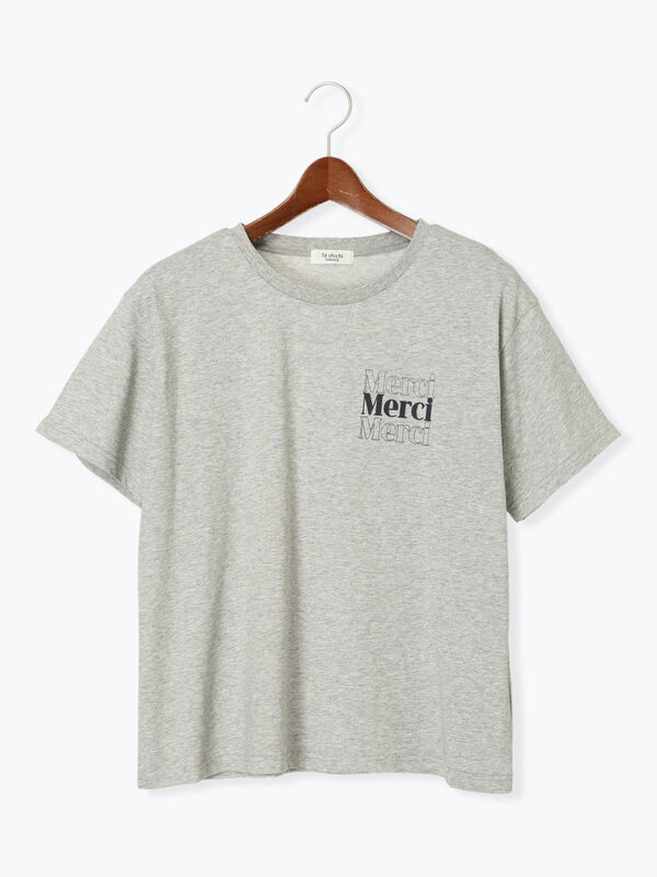 【接触冷感】ワンポイントロゴTシャツ（グレー）｜Te chichi TERRASSE（テチチ テラス）通販