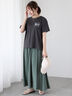 【接触冷感】ワンポイントロゴTシャツ（オフホワイト/グレー/チャコールグレー）｜Te chichi TERRASSE（テチチ テラス）通販