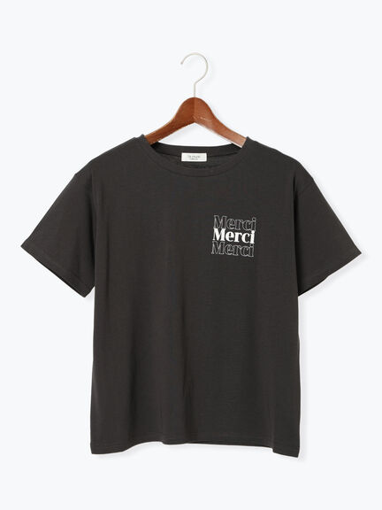 【接触冷感】ワンポイントロゴTシャツ（オフホワイト/グレー/チャコールグレー）｜Te chichi TERRASSE（テチチ テラス）通販