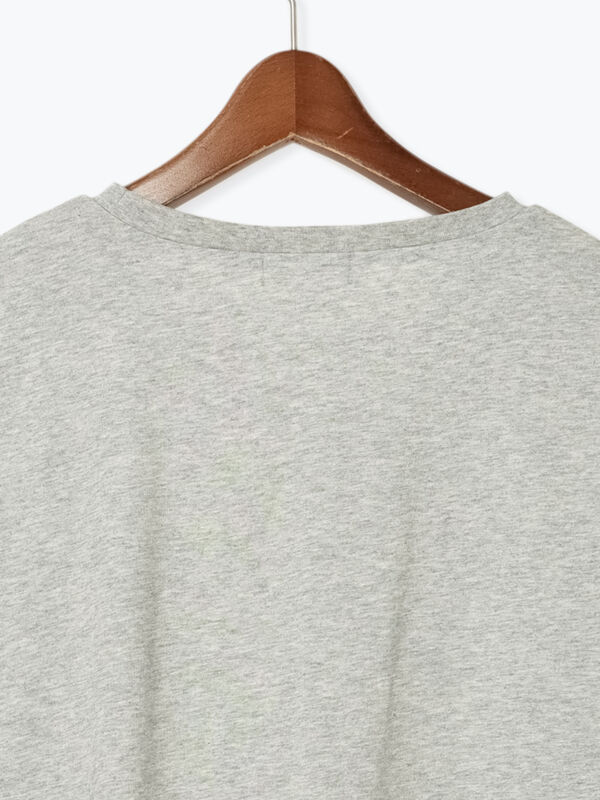 セール】 【接触冷感】ワンポイントロゴTシャツ（オフホワイト/グレー