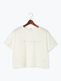 【接触冷感】ラインストーンクロップドTシャツ（オフホワイト）｜Te chichi TERRASSE（テチチ テラス）通販