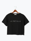 【接触冷感】ラインストーンクロップドTシャツ（ブラック）｜Te chichi TERRASSE（テチチ テラス）通販