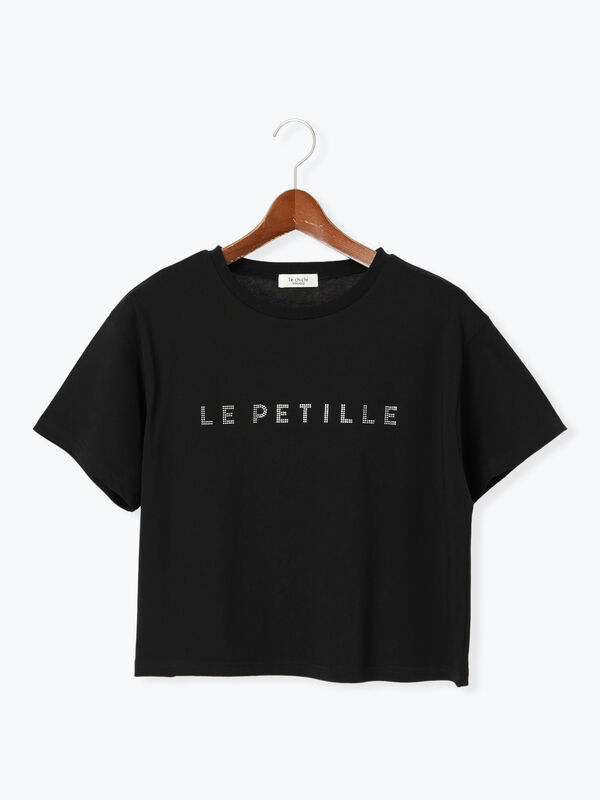【接触冷感】ラインストーンクロップドTシャツ（ブラック）｜Te chichi TERRASSE（テチチ テラス）通販