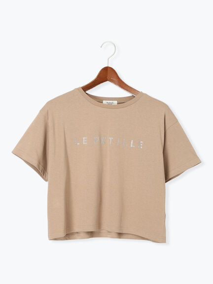 【接触冷感】ラインストーンクロップドTシャツ（オフホワイト/ブラック/モカ）｜Te chichi TERRASSE（テチチ テラス）通販