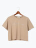 【接触冷感】ラインストーンクロップドTシャツ（オフホワイト/ブラック/モカ）｜Te chichi TERRASSE（テチチ テラス）通販