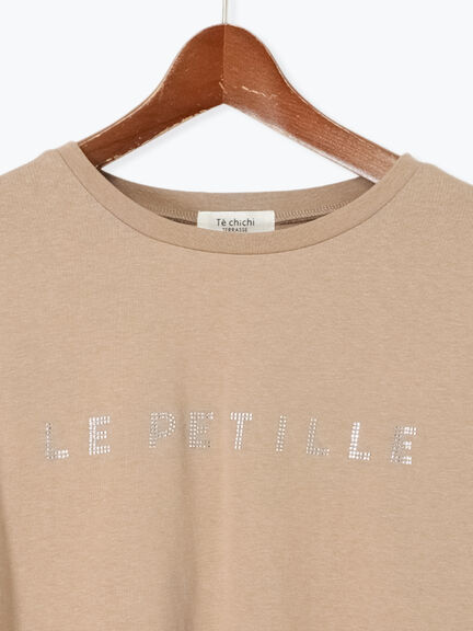【接触冷感】ラインストーンクロップドTシャツ（オフホワイト/ブラック/モカ）｜Te chichi TERRASSE（テチチ テラス）通販