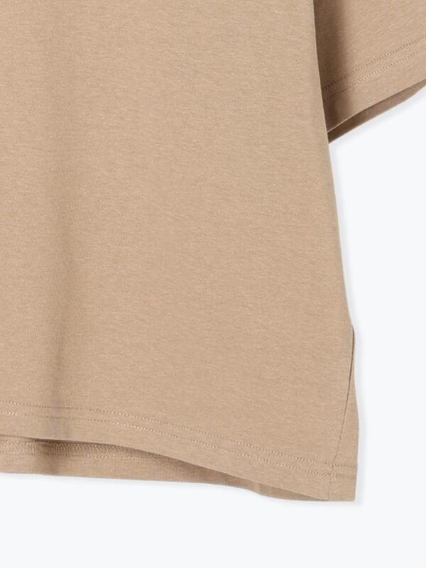 セール】 【接触冷感】ラインストーンクロップドTシャツ（オフホワイト