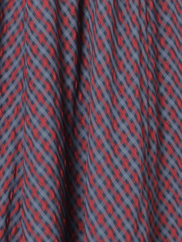 ちぃページ♡⃜ セール】 シアーチェックフレアスカート（ブラック/ブラウン