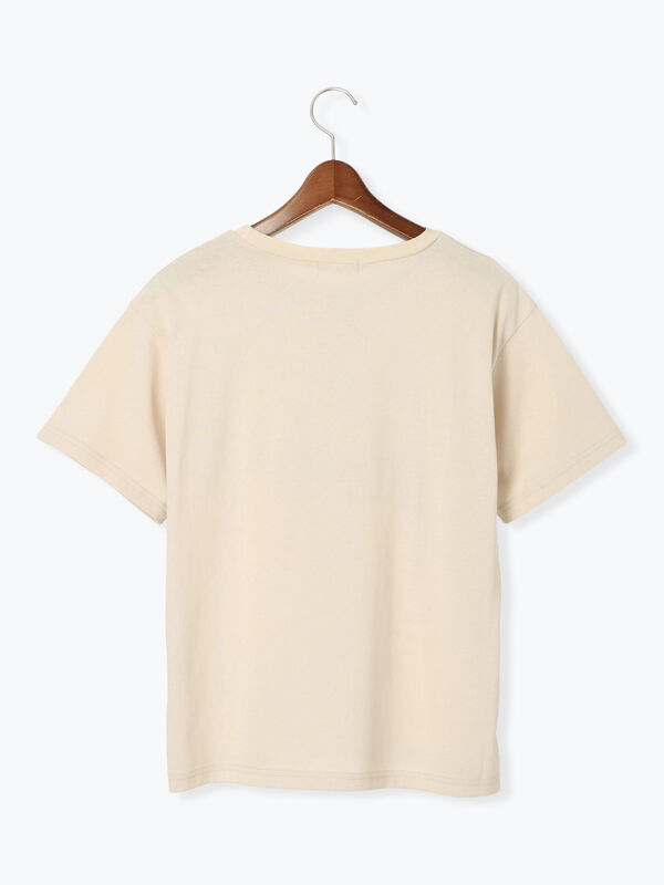 セール】 【接触冷感】箔BIGロゴTシャツ（オフホワイト