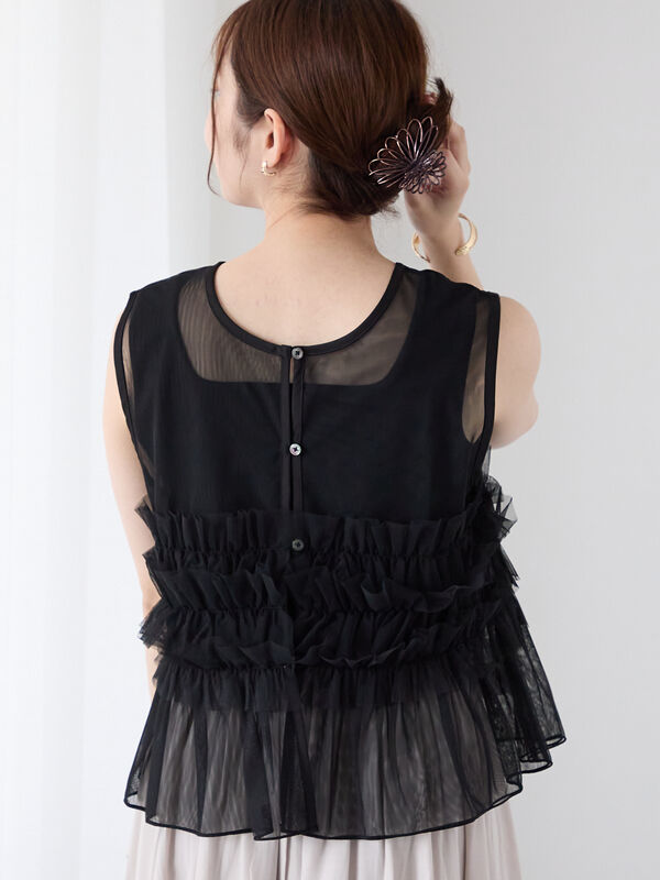 sinsin102000様用 トッコクローゼット tocco closet フリル付きアシメティアード
