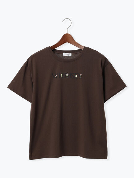 AURALEE ブラウン Tシャツ 半袖 AURALEE | SUPER HIGH GAUGE SHEER RIB TEE WOMEN