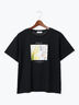 フラワー転写プリントTシャツ（ブラック）｜Te chichi TERRASSE（テチチ テラス）通販