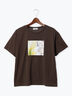 フラワー転写プリントTシャツ（オフホワイト/ブラック/ブラウン）｜Te chichi TERRASSE（テチチ テラス）通販